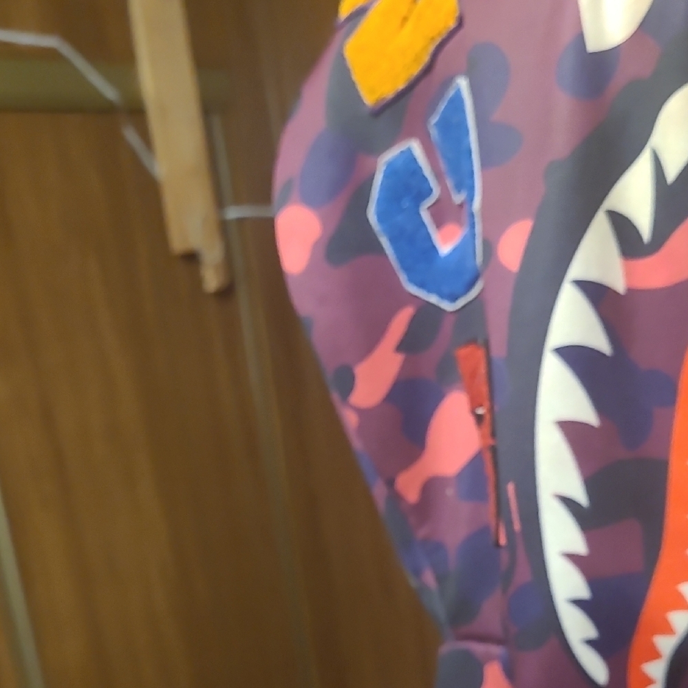 Bape Camo Zip Up Sweater - Red and Black - Picture 5 of 5